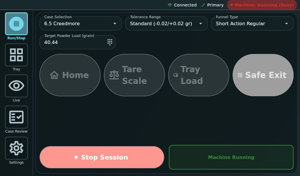 LoadBot setup menu
